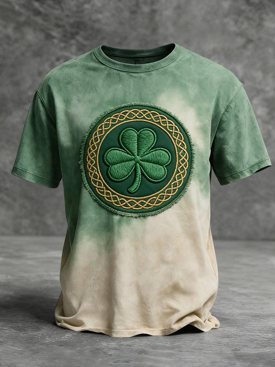 Retro St. Patrick's Day Shamrock Casual T-Shirt