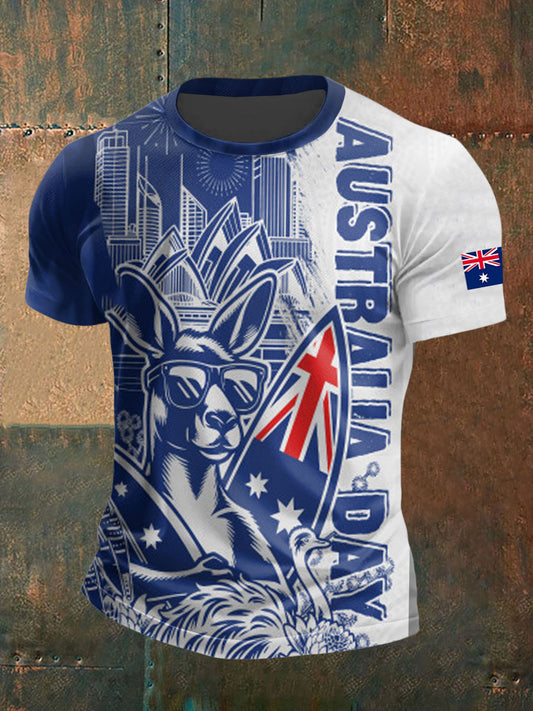 Men's Happy Australia Day short sleeves t-shirt