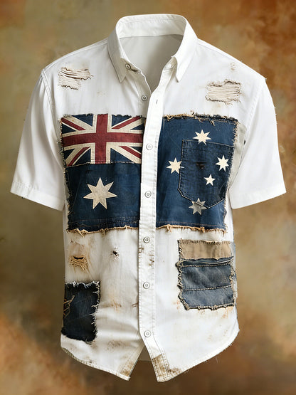 Men's Vintage-Style Australian Vacation And Casual Comfortable Shirt
