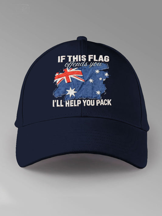 Unisex Aussie Proud Australia Flag Art Printed Hat