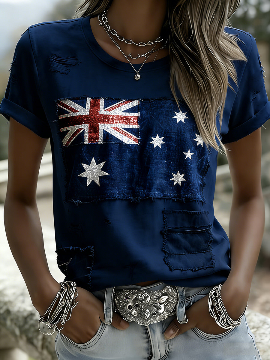 Women's Vintage Australian Holiday Casual Comfortable T-shirt