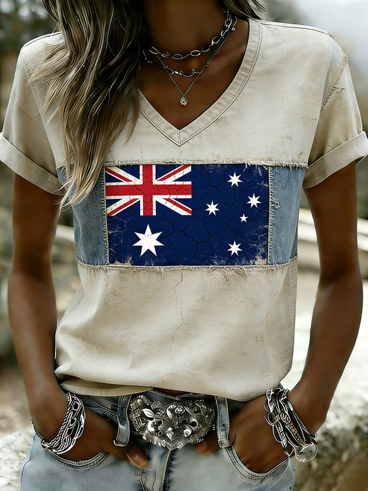 Women's Vintage Australian Holiday Casual Comfortable T-shirt