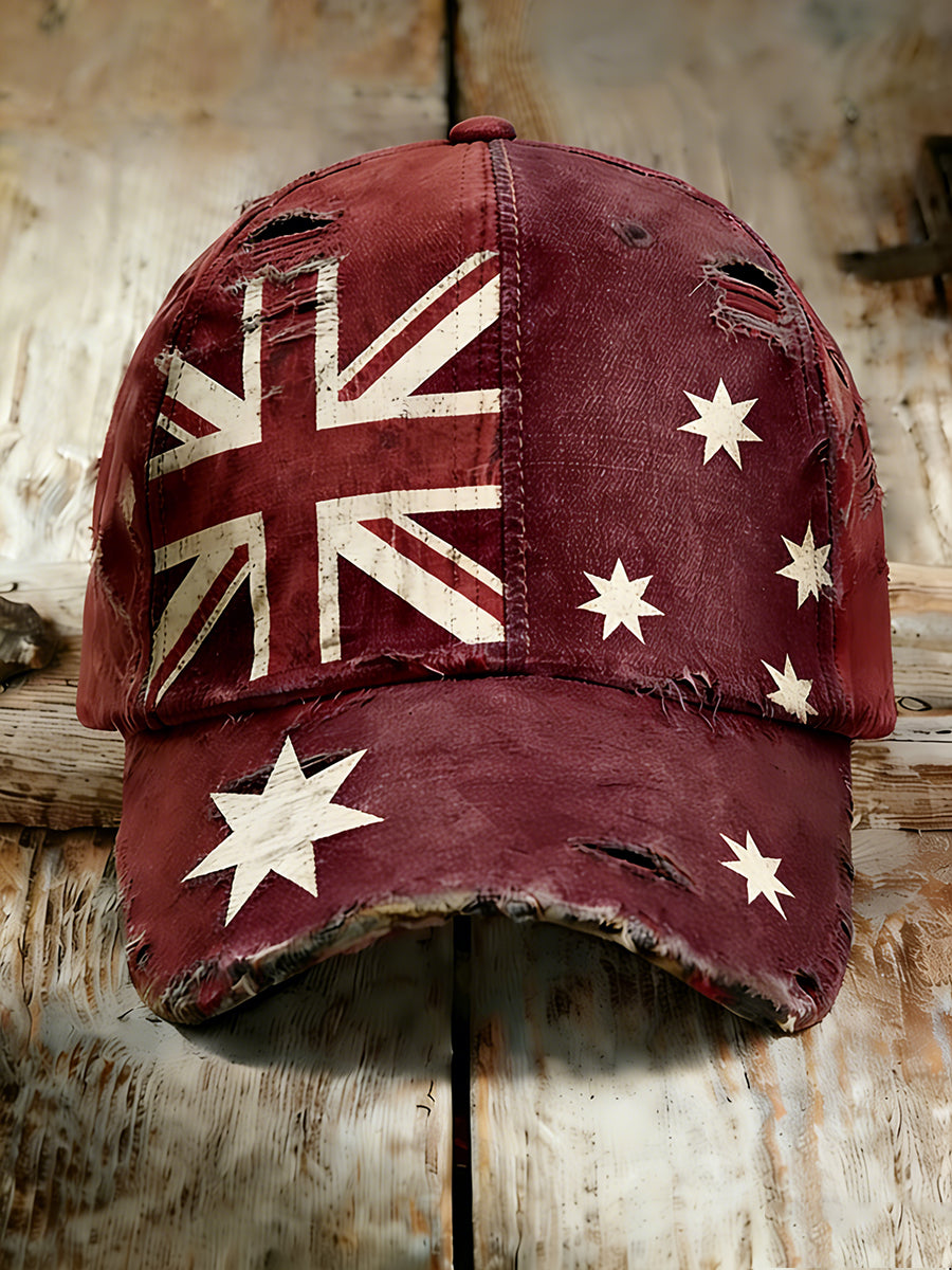 Unisex Vintage Australian Vacation Pattern Printed Hat