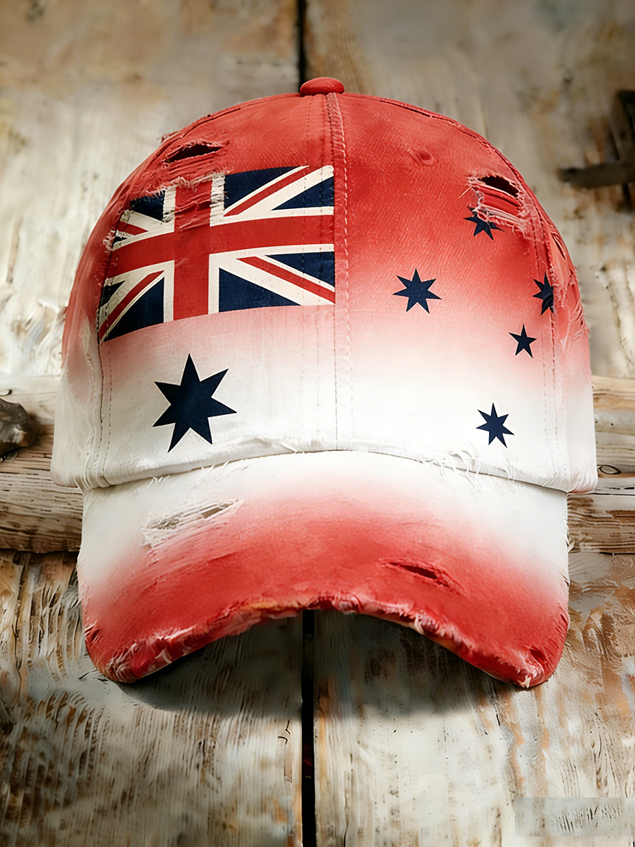 Unisex Vintage Australian Vacation Pattern Printed Hat