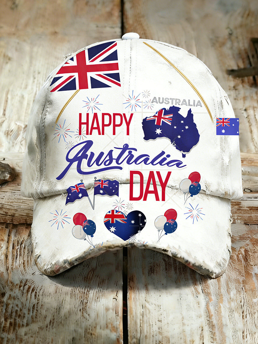 Unisex Vintage Australian Vacation Pattern Printed Hat