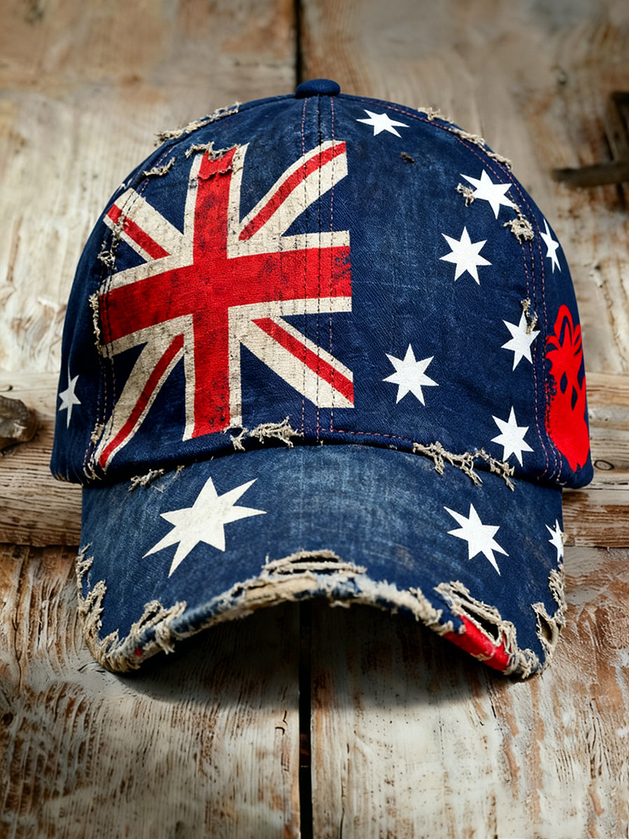 Unisex Vintage Australian Vacation Pattern Printed Hat