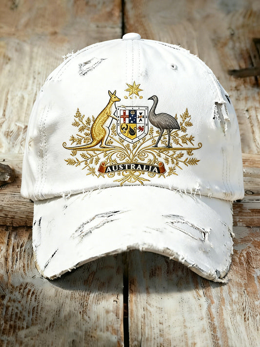 Unisex Vintage Australian Vacation Pattern Printed Hat