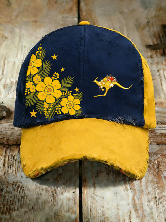 Unisex Vintage Australian Vacation Pattern Printed Hat