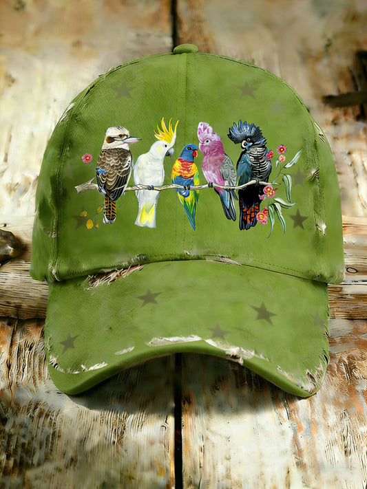 Unisex Vintage Australian Vacation Pattern Printed Hat