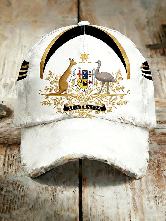 Unisex Vintage Australian Vacation Pattern Printed Hat