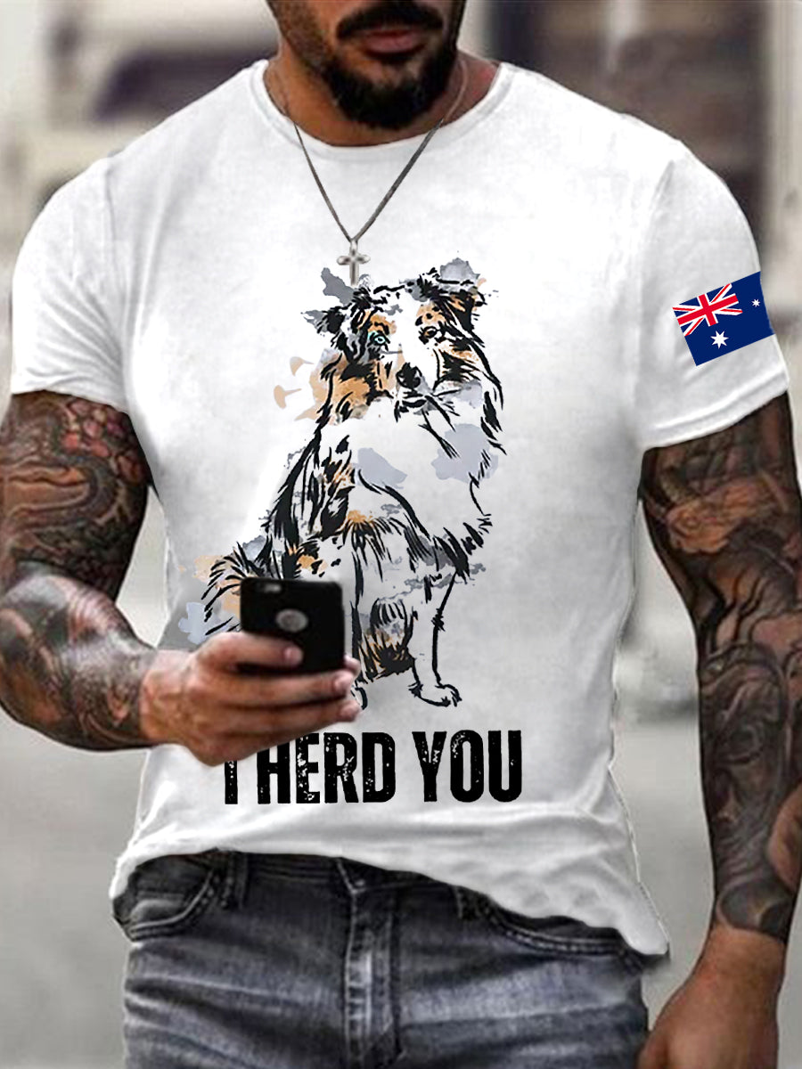 Men's Australian Shepherd Short Sleeve T-shirt