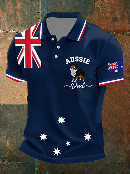 Men's Australian Shepherd Short Sleeve Top