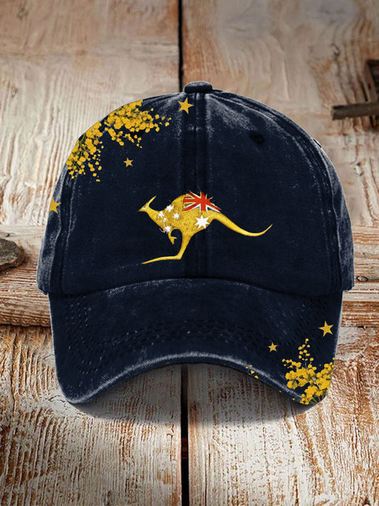 Vintage Australian Holiday Casual Washed Cap