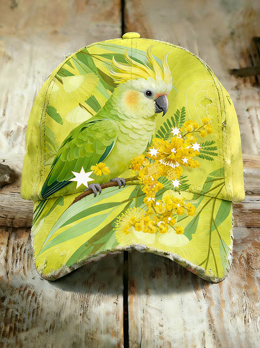 Unisex Vintage Australian Vacation Pattern Printed Hat