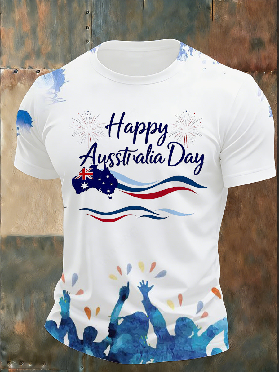 Men's T-Shirt With Australian-Themed Print