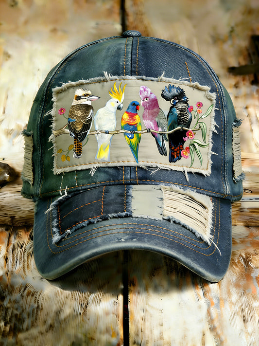 Unisex Vintage Australian Vacation Pattern Printed Hat