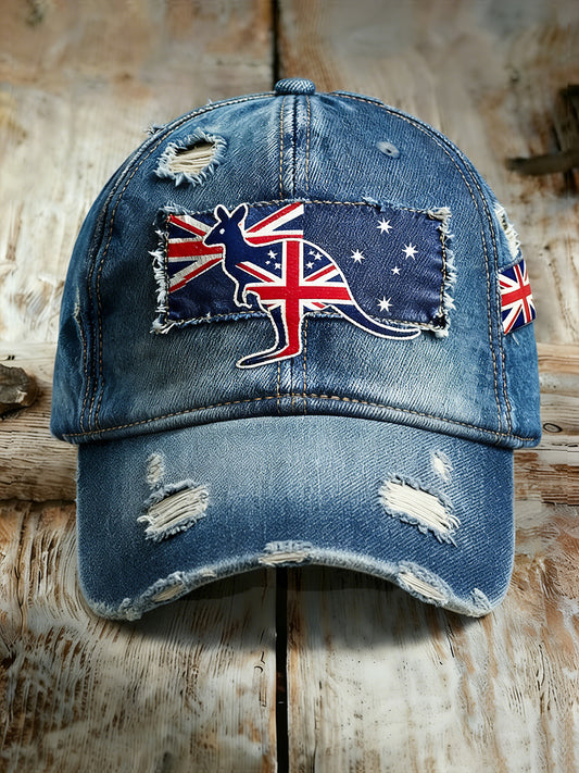 Unisex Vintage Australian Vacation Pattern Printed Hat