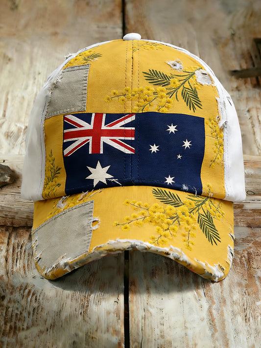 Unisex Vintage Australian Vacation Pattern Printed Hat