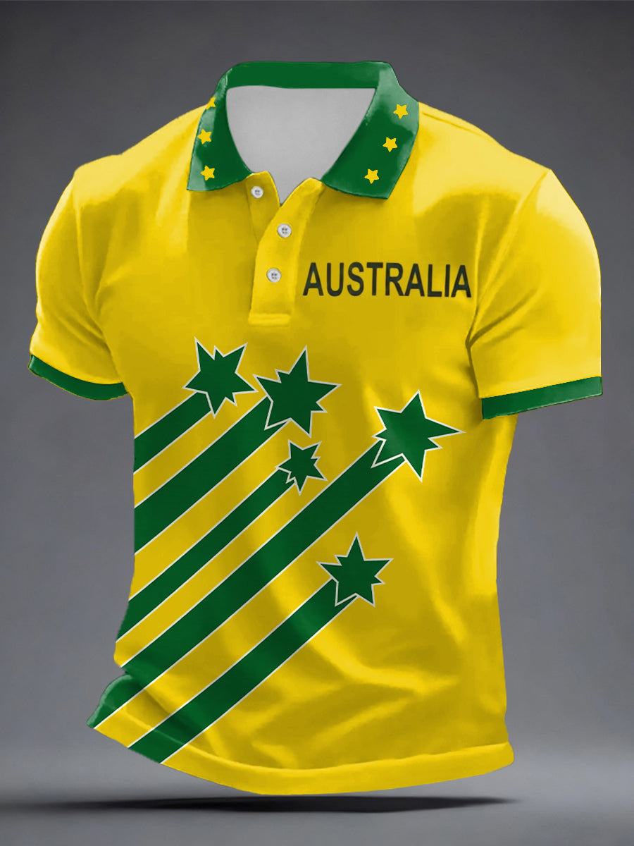 Men's Australia Cricket Printed Shirt