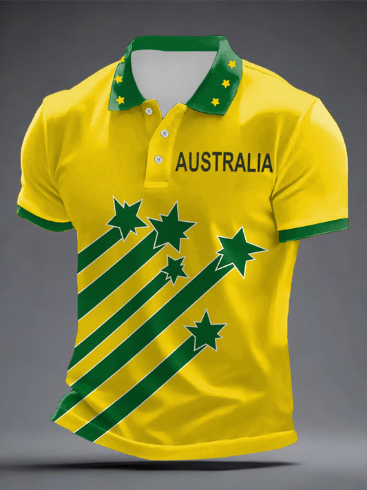 Men's Australia Cricket Printed Shirt