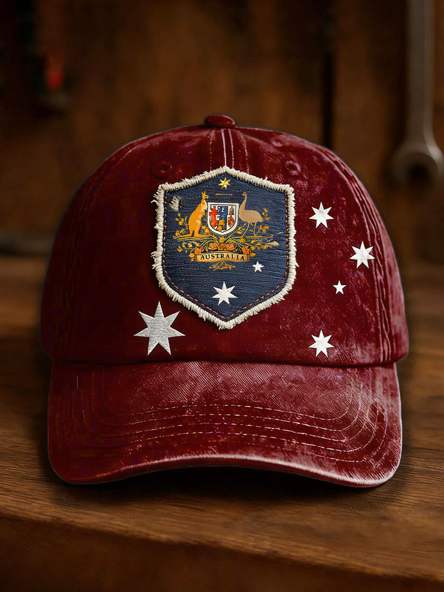 Unisex Vintage Australian Vacation Pattern Printed Hat