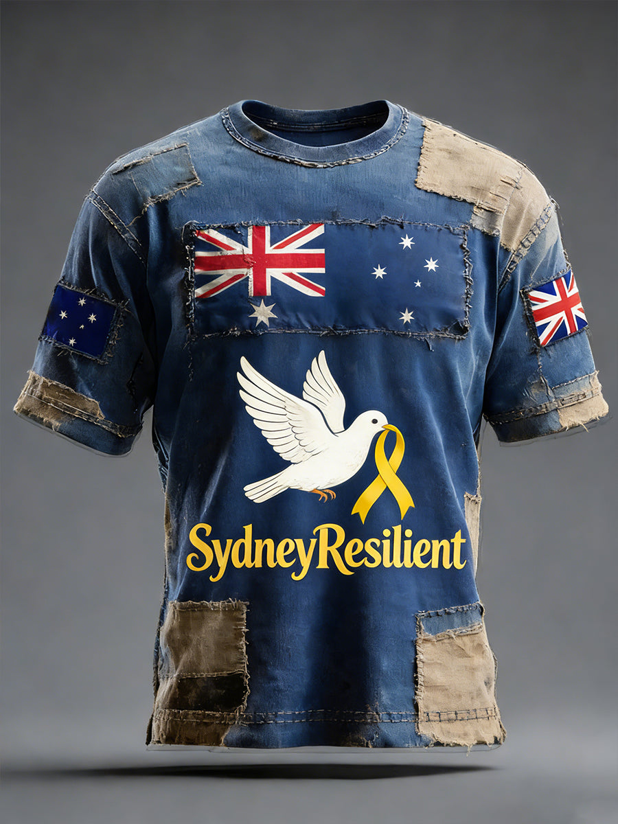 Vintage Australian Peace Dove "We Are Together" Casual T-shirt