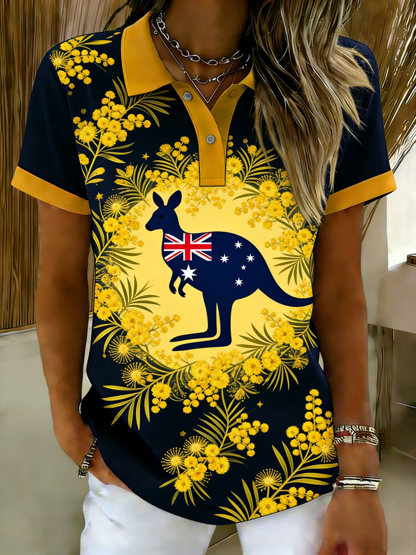 Women's  Vintage Australian Holiday Casual Comfortable Short Sleeve T-Shirt
