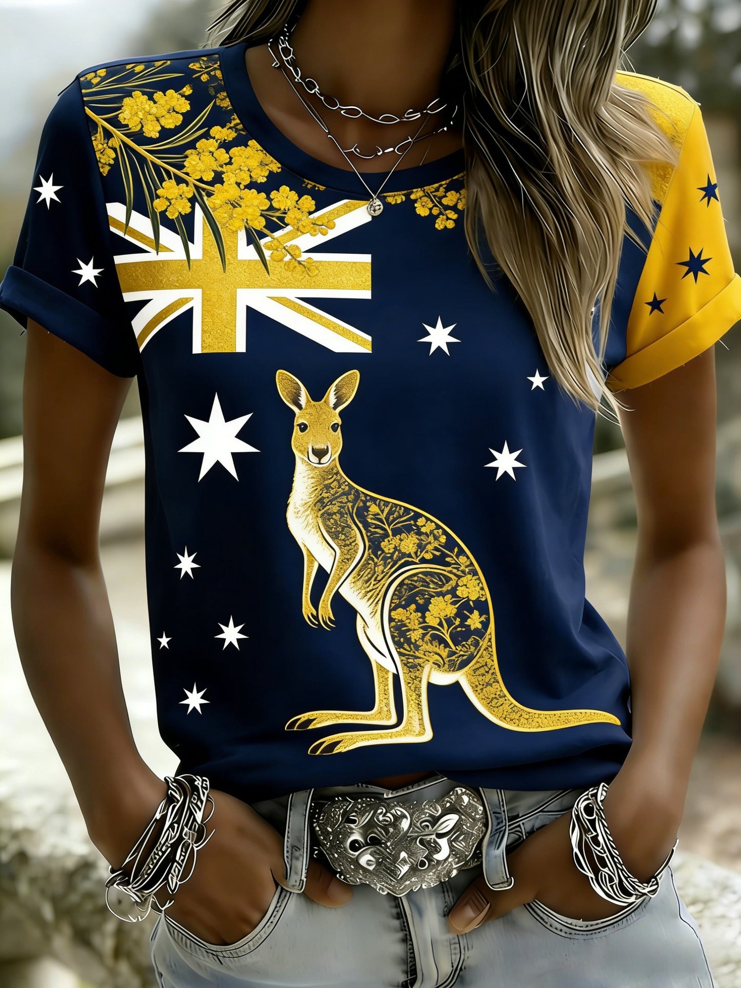 Women's  Vintage Australian Holiday Casual Comfortable Short Sleeve T-Shirt