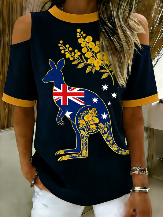 Women's  Vintage Australian Holiday Casual Comfortable Short Sleeve T-Shirt