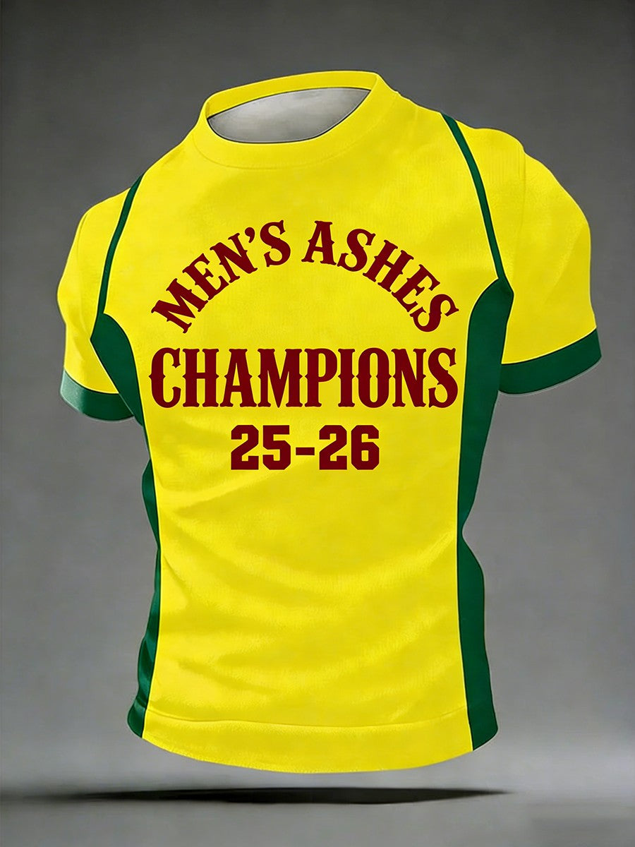 Men's Australia Cricket Printed T-Shirt