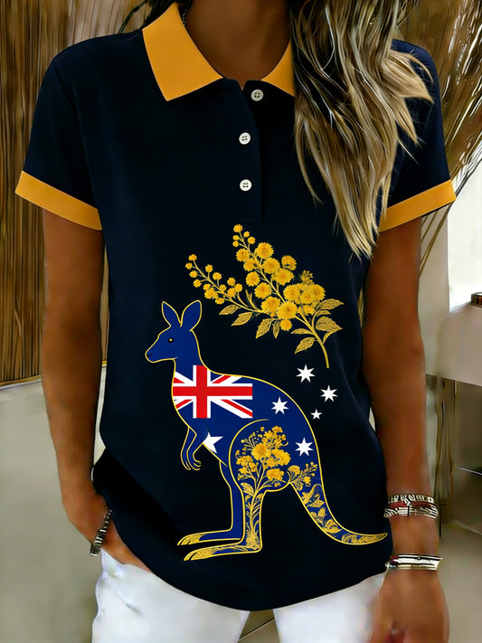 Women's  Vintage Australian Holiday Casual Comfortable Short Sleeve T-Shirt