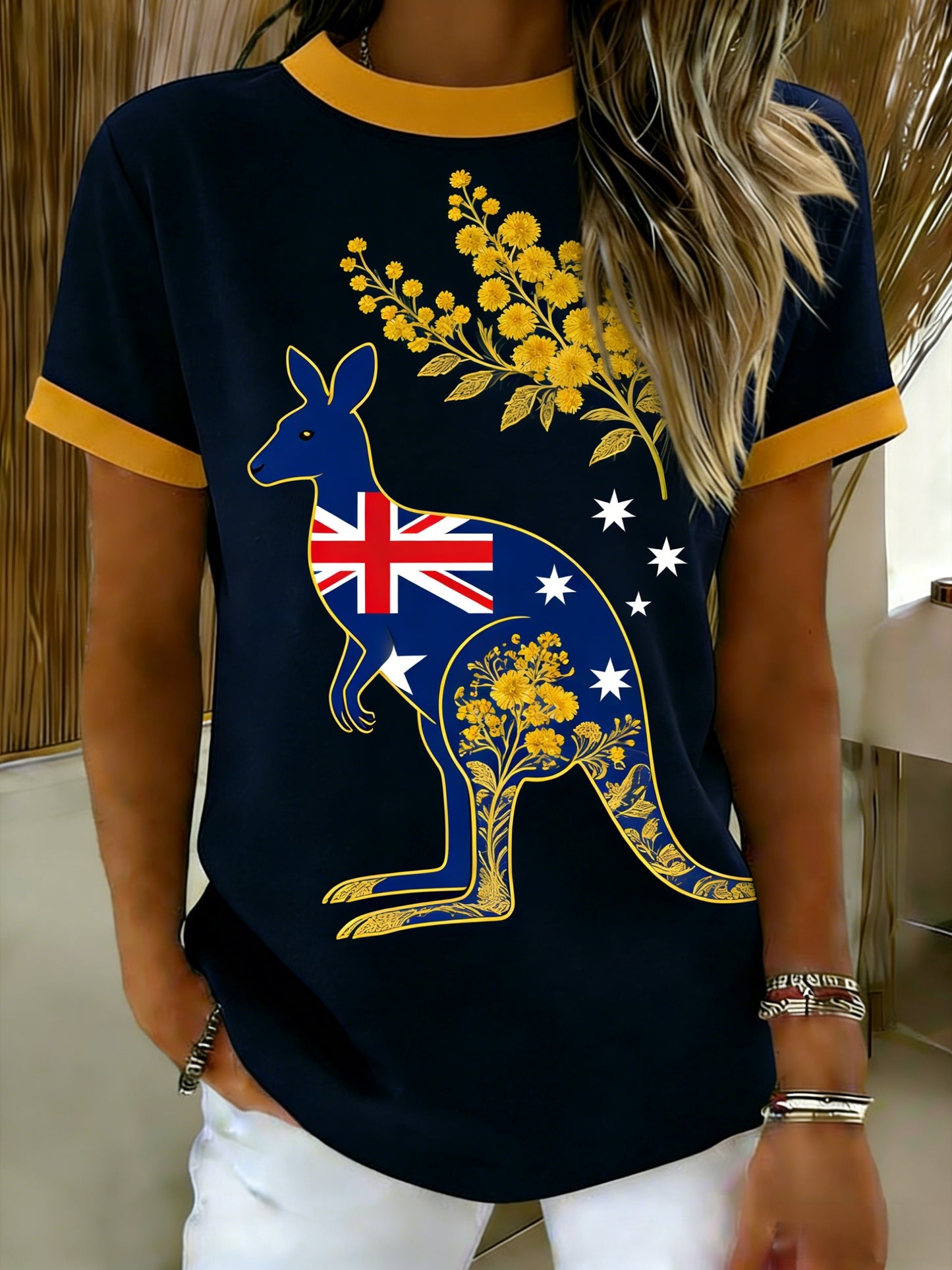 Women's  Vintage Australian Holiday Casual Comfortable Short Sleeve T-Shirt