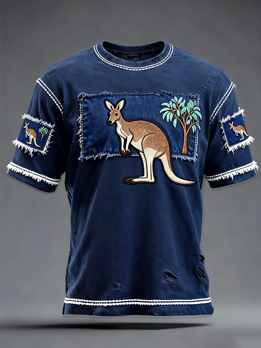 Men's Retro Australian Holiday Casual Fashion T-shirt