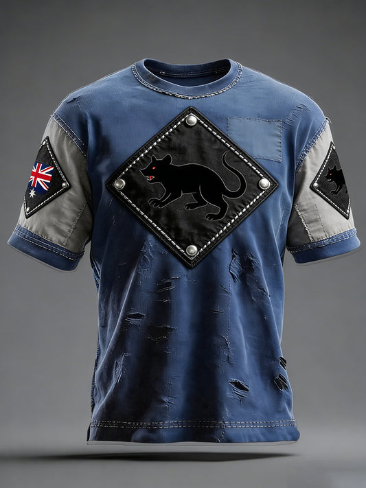 Men's Retro Australian Holiday Casual Fashion T-shirt