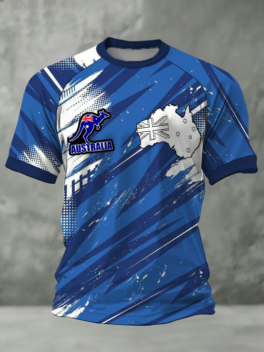 Men's T-Shirt With Australian-Themed Print