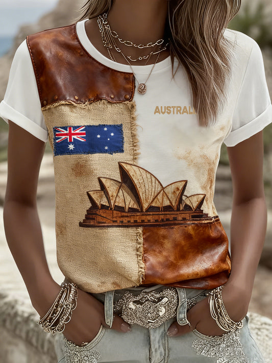 Women's Vintage Australian Holiday Casual Comfortable T-shirt