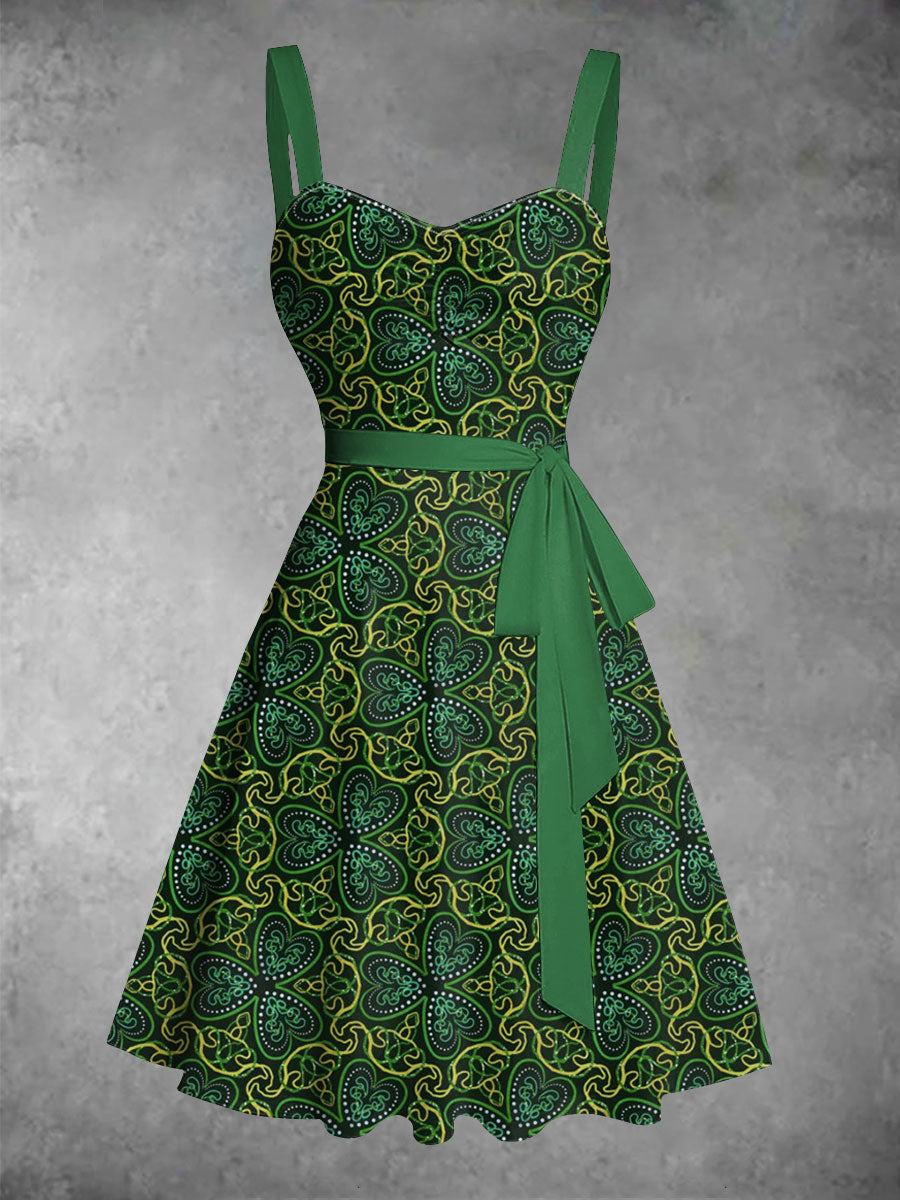 Women's St. Patrick's Day Printed Casual Dress