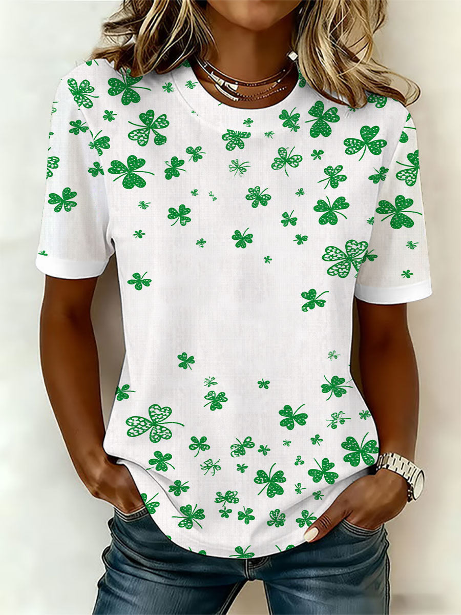 Women's St. Patrick's Day Printed Casual T-Shirt