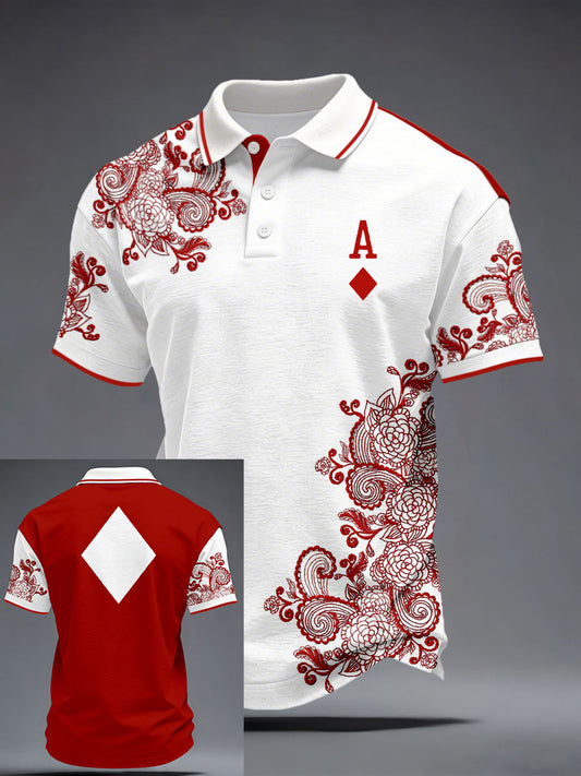 Men's Diamond A Playing Card Tops