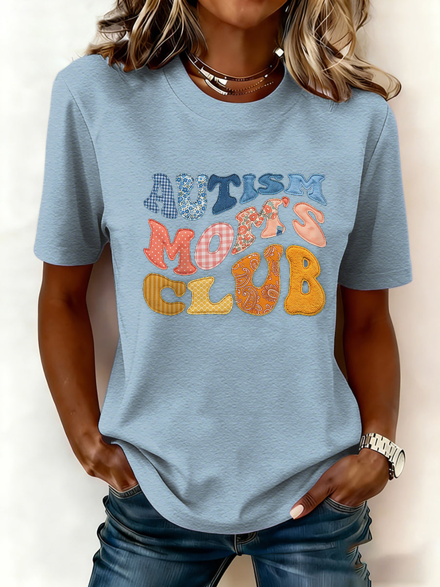 Women's Autism Awareness Print T-shirt