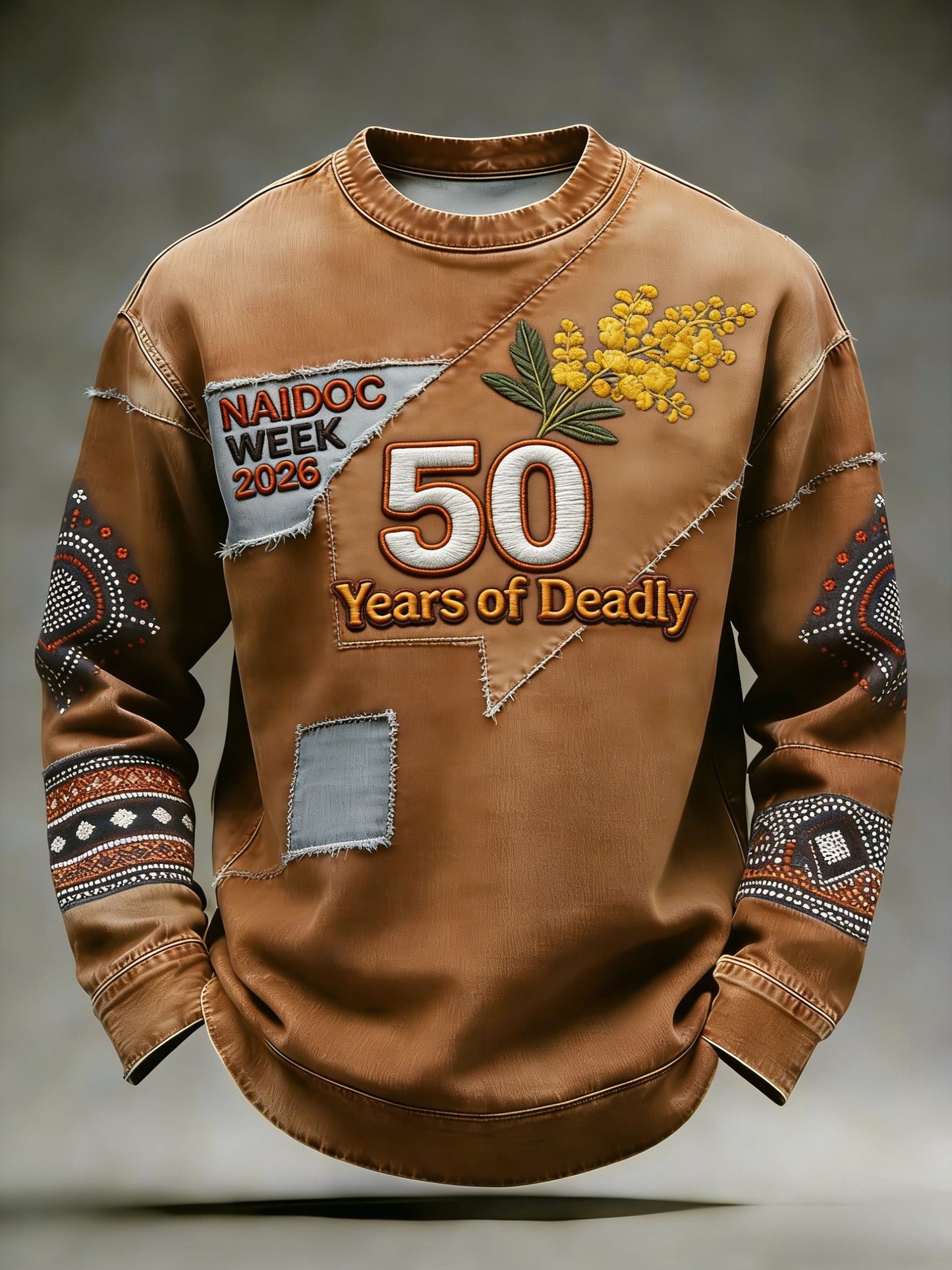 Men's  AU Aboriginal Culture Art NAIDOC Week Printed Casual Tops