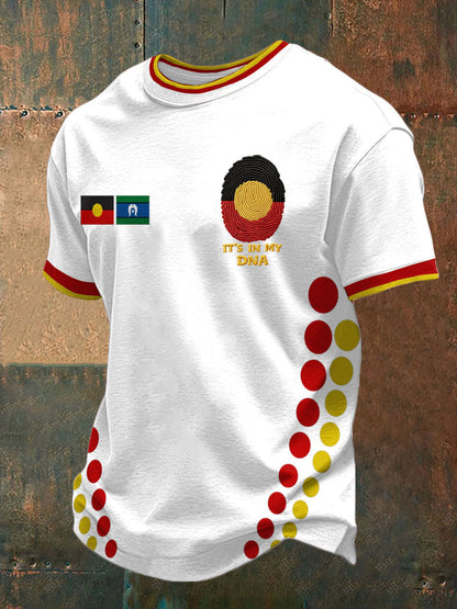 Men's AU Aboriginal Culture Printed T-shirt