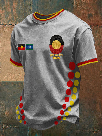 Men's AU Aboriginal Culture Printed T-shirt