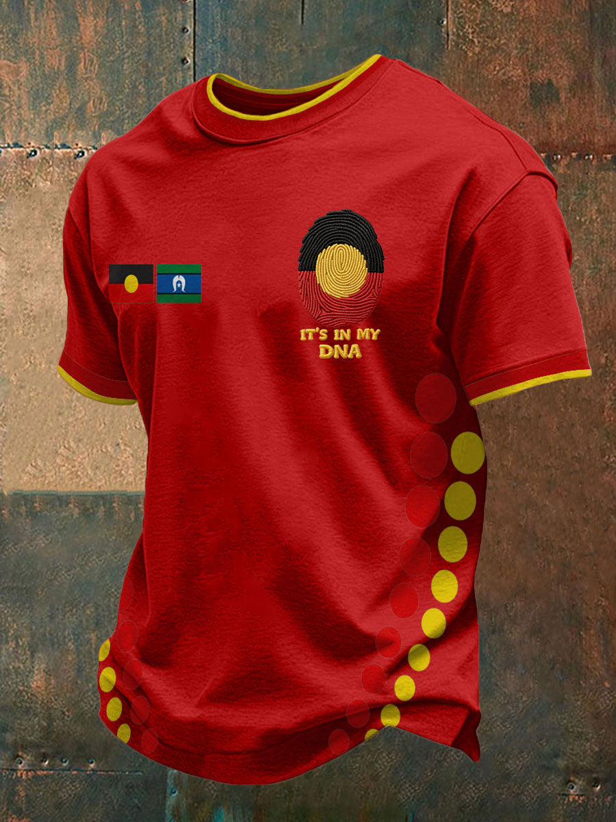 Men's AU Aboriginal Culture Printed T-shirt