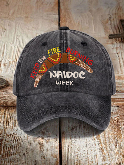 Unisex AU 50 Years of Deadly NAIDOC Week Aboriginal Culture Printed Hat