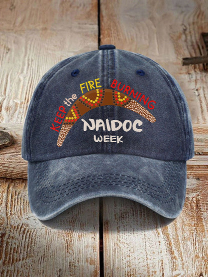 Unisex AU 50 Years of Deadly NAIDOC Week Aboriginal Culture Printed Hat