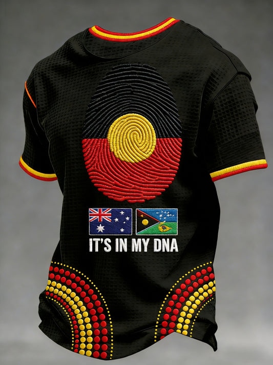 Men's AU Aboriginal Culture Printed Casual Tops