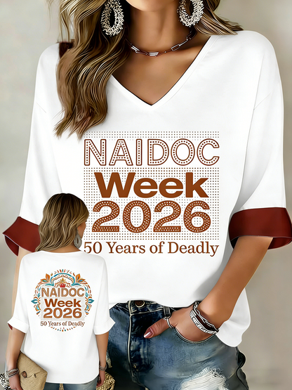 Women's AU Aboriginal Art NAIDOC Week Printed Tops