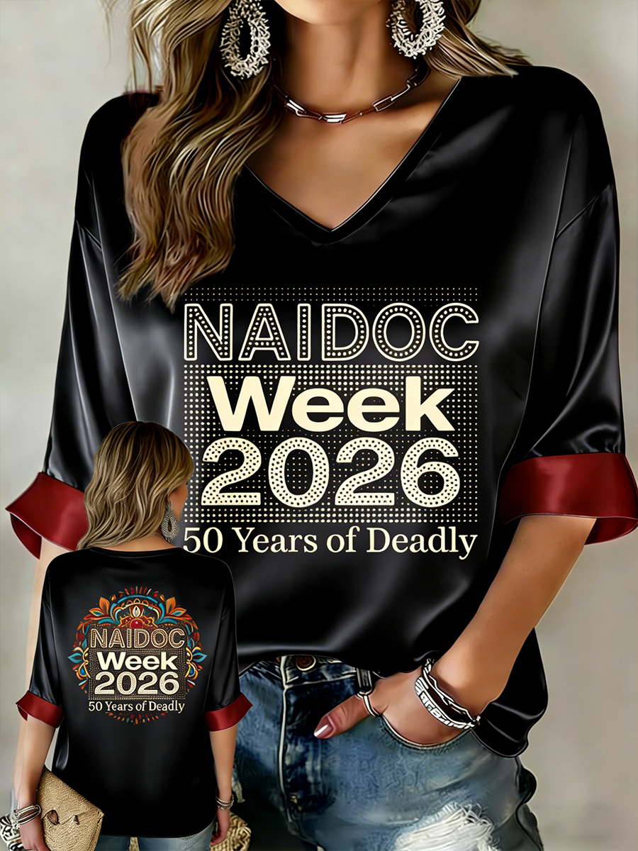 Women's AU Aboriginal Art NAIDOC Week Printed Tops