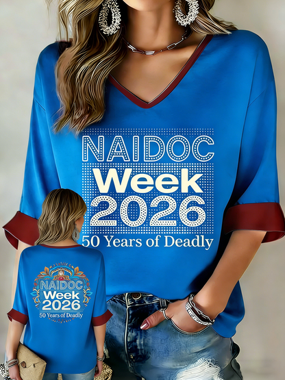 Women's AU Aboriginal Art NAIDOC Week Printed Tops